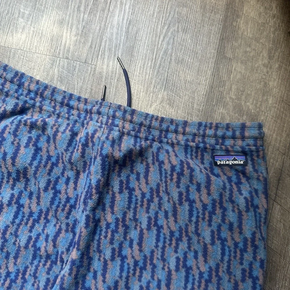 Patagonia Fleece Pants Sweats Bottoms Men's XL Pattern Aztec Trippy Vintage